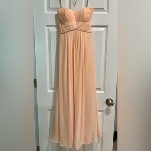 Peach Strapless Dress